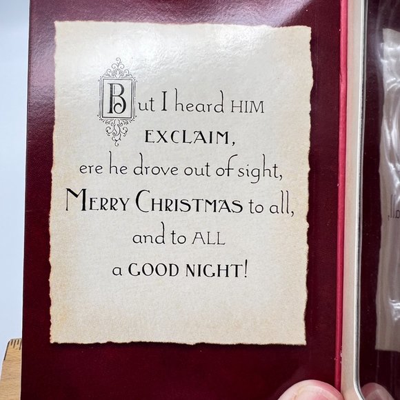 Hallmark Keepsake TWAS THE NIGHT BEFORE CHRISTMAS Santa Claus NEW In Box 2001 - Picture 3 of 9